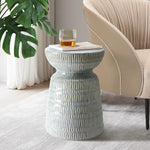 Ceramic Seating Stool Side Table