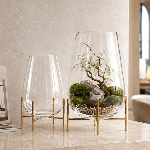 Blooming Glass Vase Terrarium