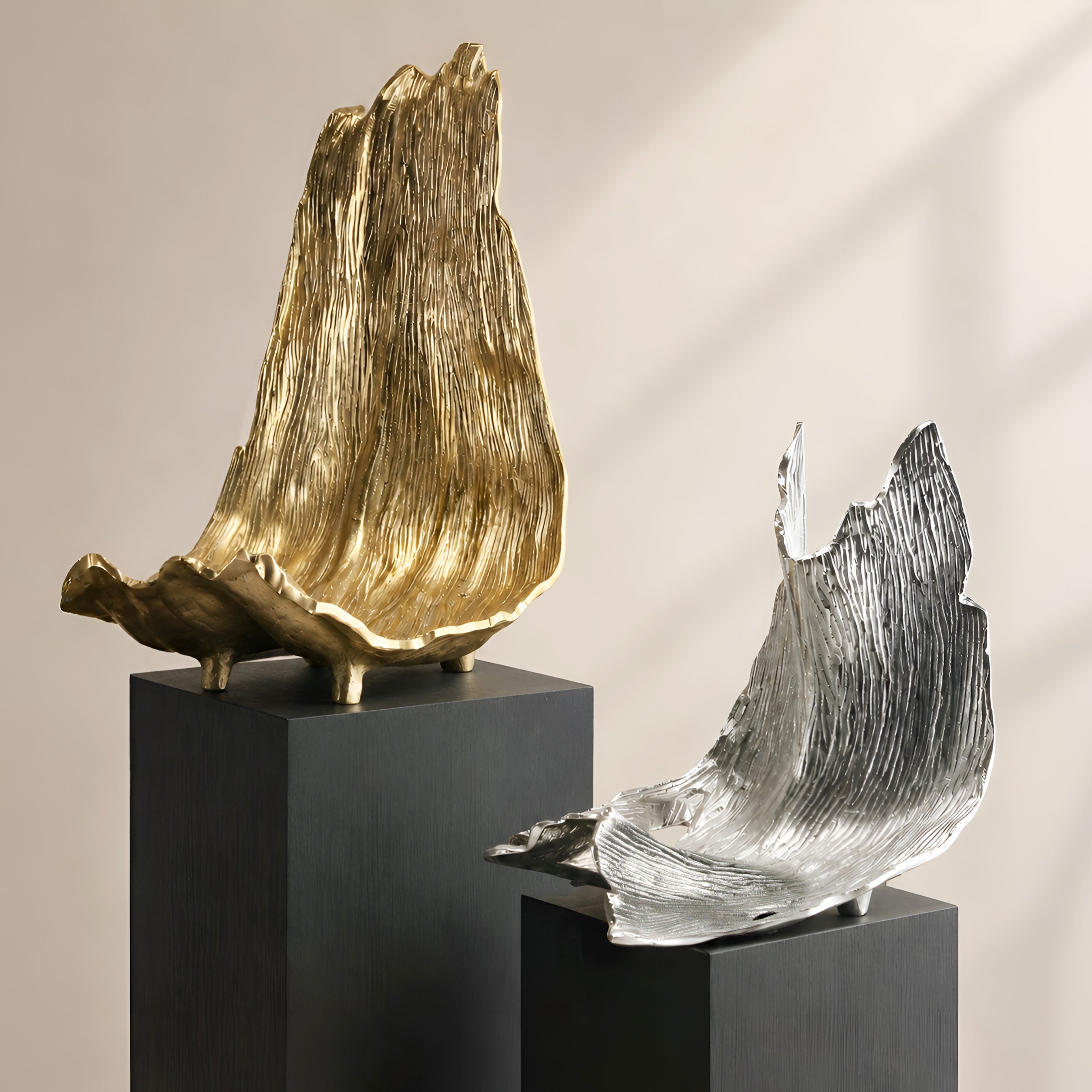Gilded Wave Sculpture