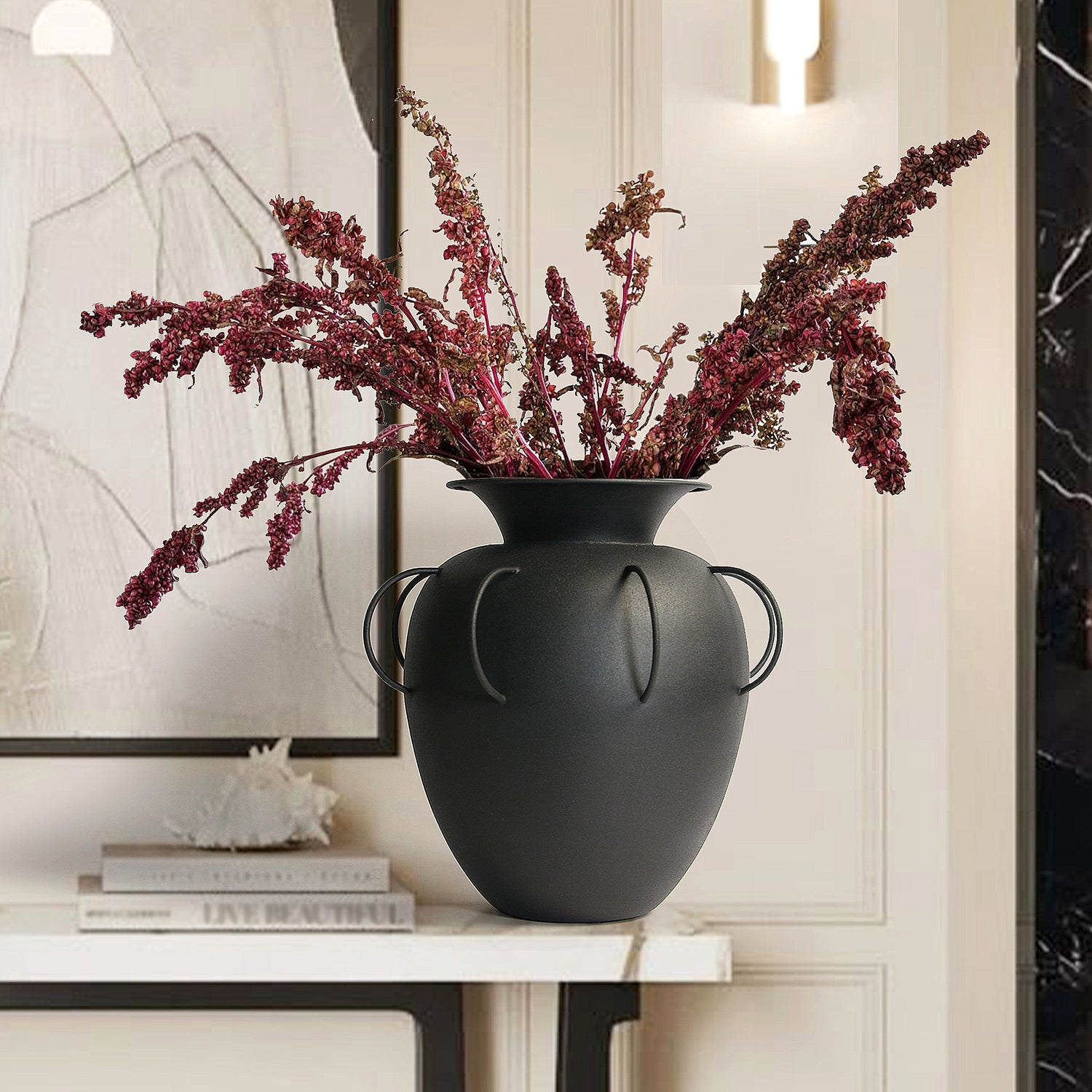 Aurea Jar Metal Vase