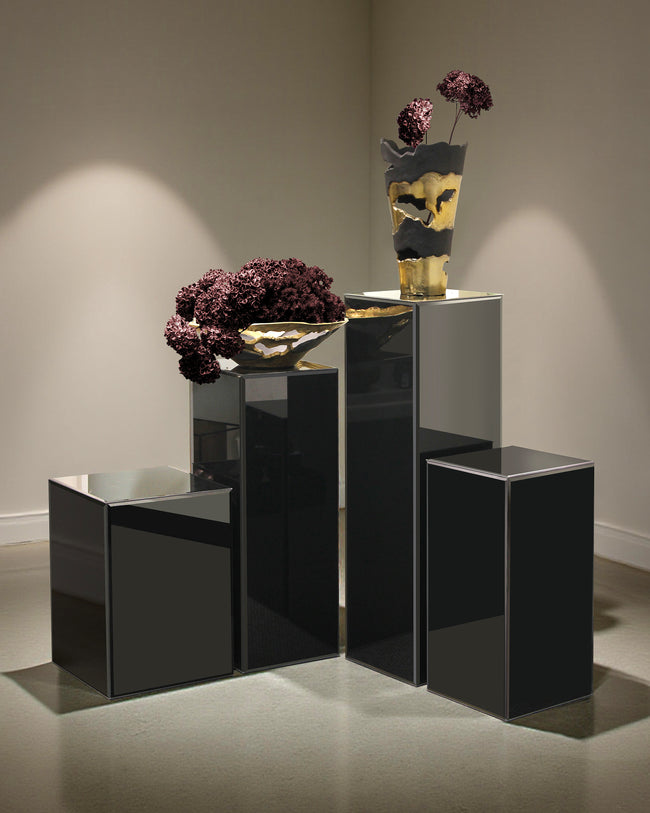 Black Glass Display Column / Pedestal