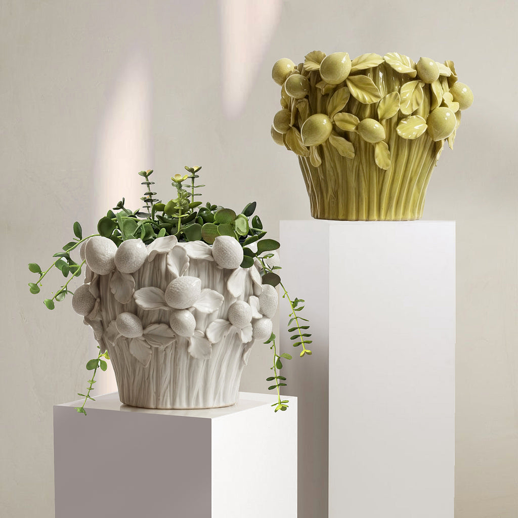 Sicily Lemon 3D Hand Sculpted Pot