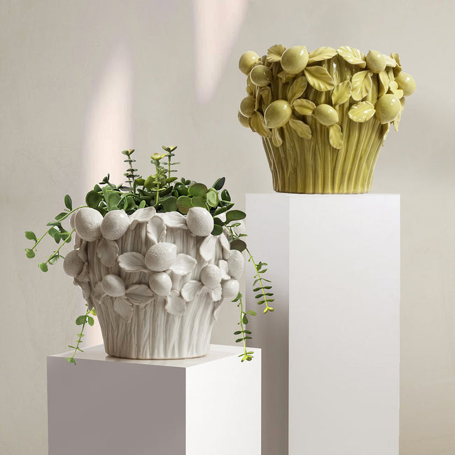 Sicily Lemon 3D Hand Sculpted Pot