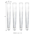Glass Tube Bud Vase (set of 4)