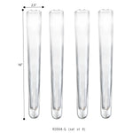 Glass Tube Bud Vase (set of 4)