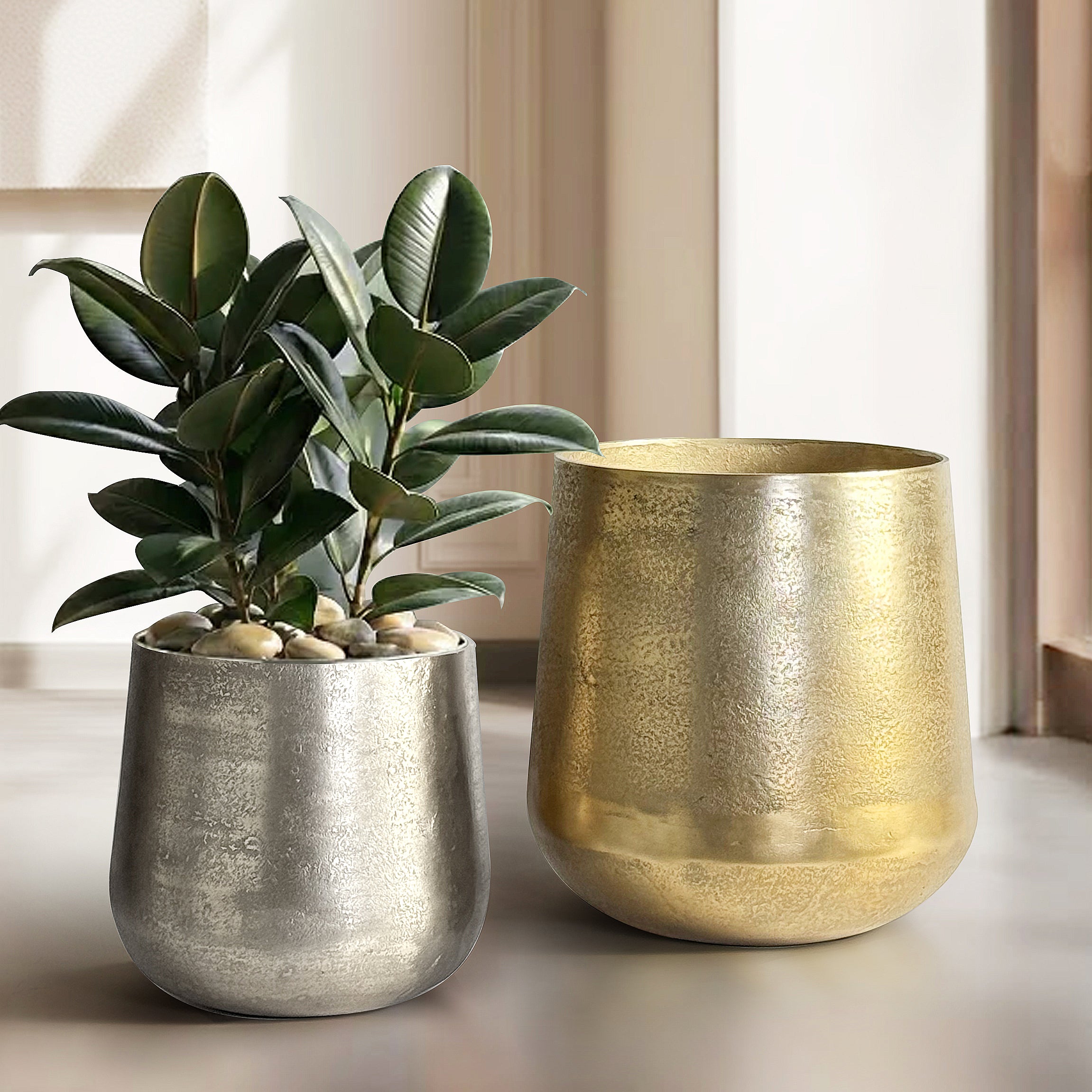 gold indoor planter 13