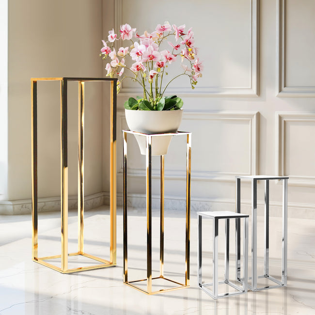Electroplated Metal Stand (set of 2)