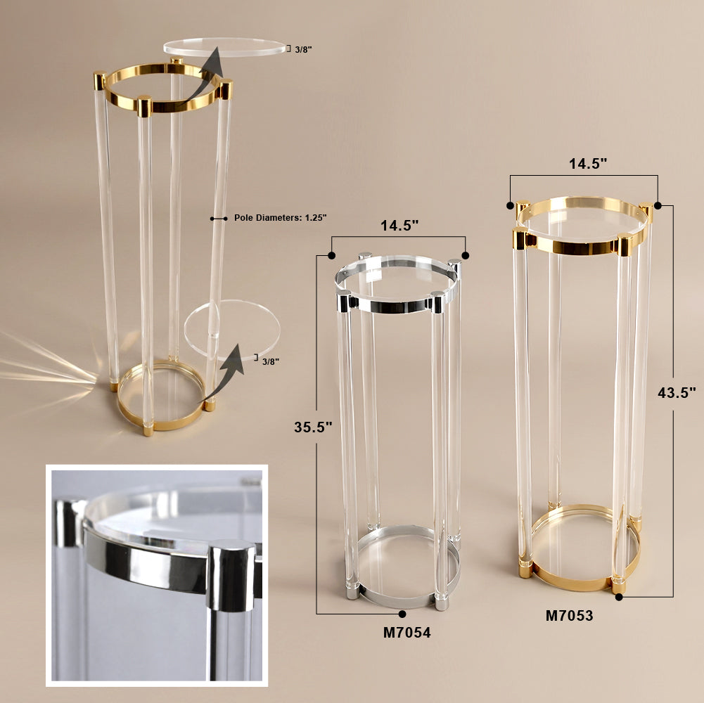 Evanescent Acrylic Display Column / Pedestal