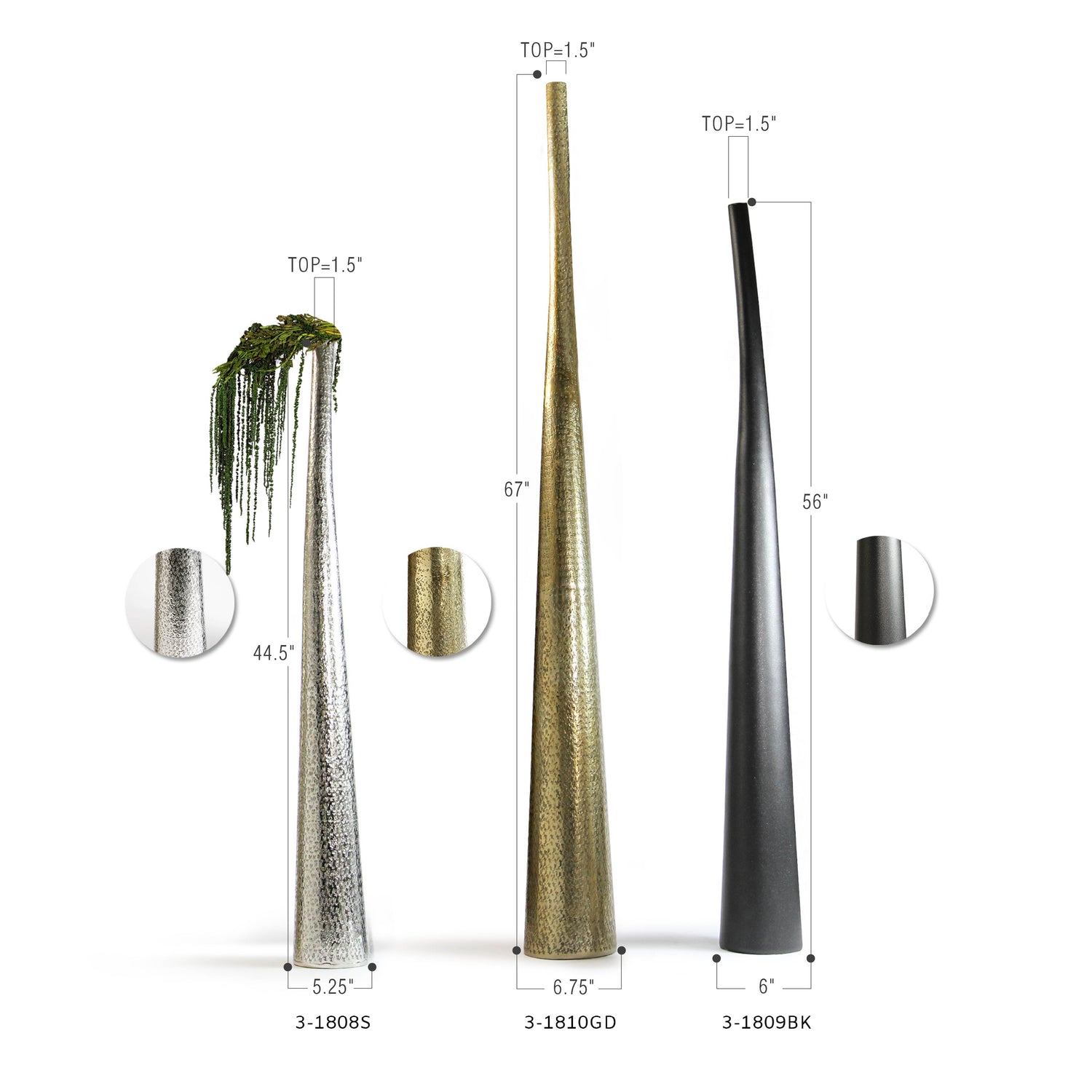Tall Standing Floor Vase
