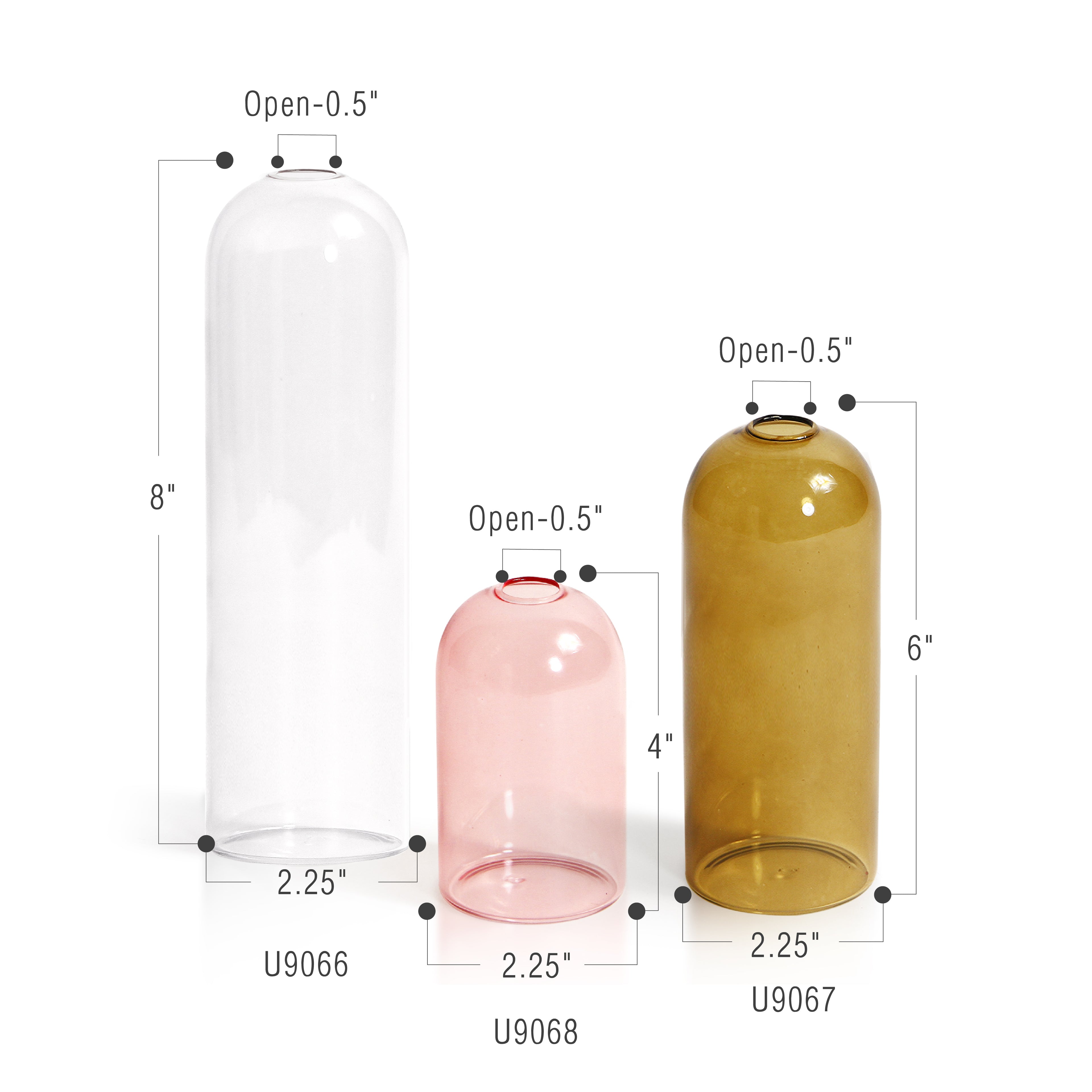 Mono Bud Vase (set of 6)
