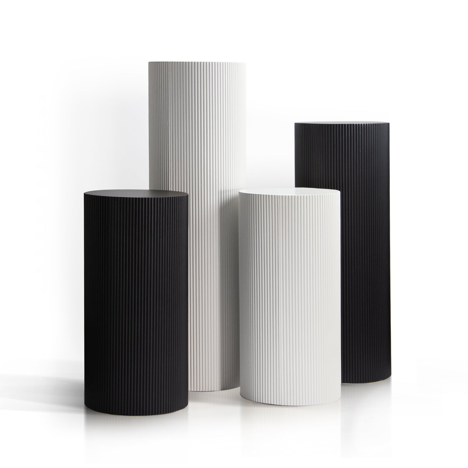 Ripped MDF Column | Cylinder Display Pedestal for Wedding Events ...