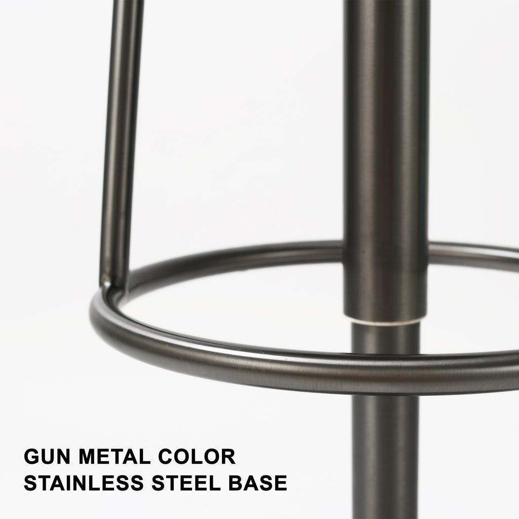 Aero Swivel Counter Bar Stool with Integrated Foot Rest