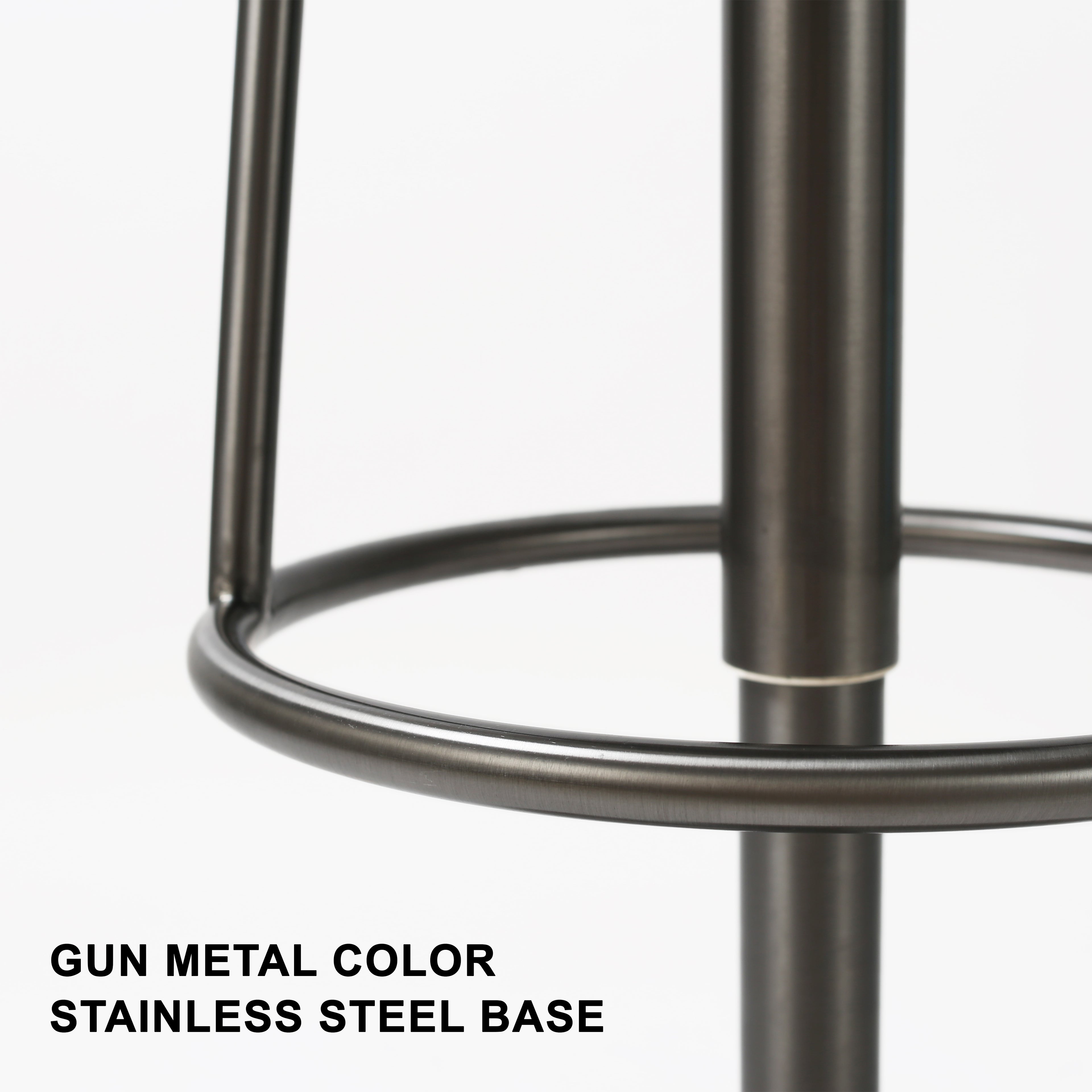 Aero Swivel Counter Bar Stool with Integrated Foot Rest