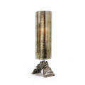 Sepia Aged Brass Glass Candle Holder | Galore Home: Luxury Home Decor, Elegant Home Furnishings, Stylish Home Accents & Contemporary Home Accessories
