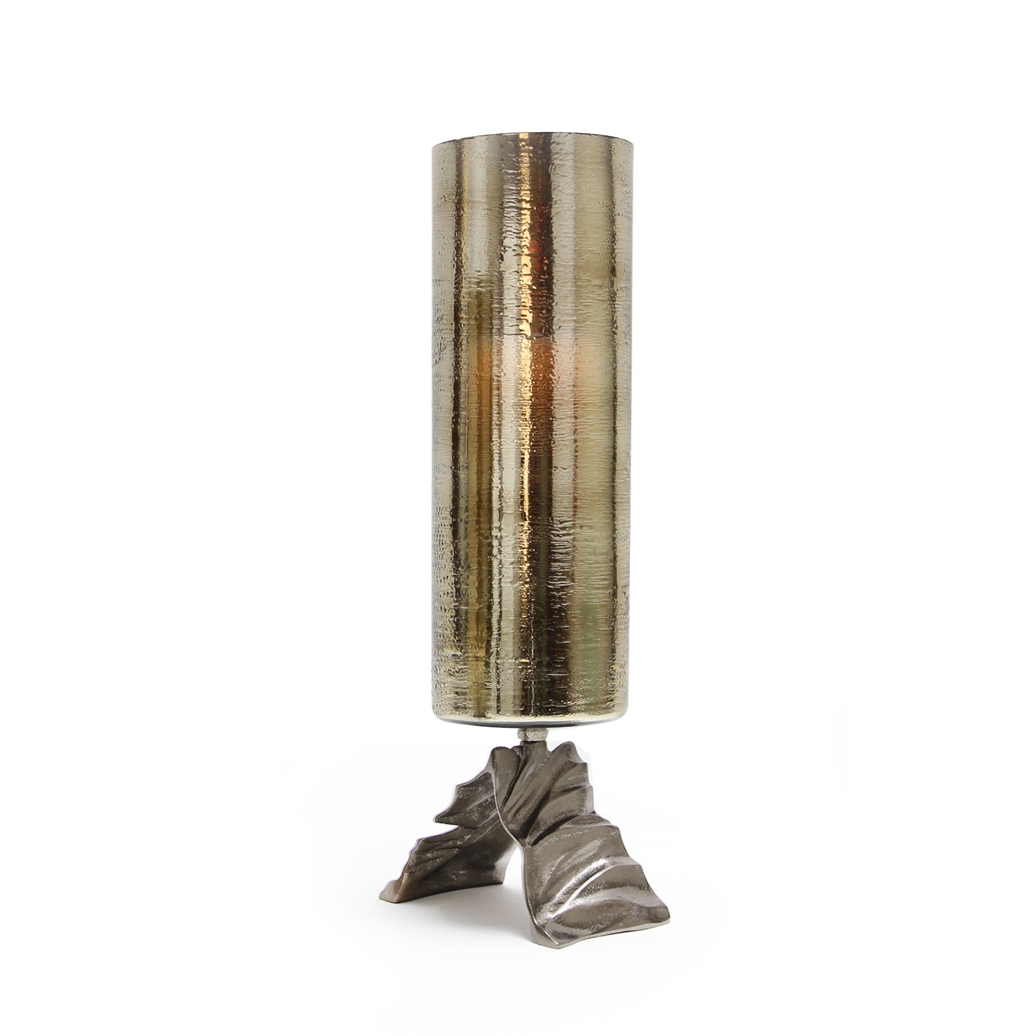 Sepia Aged Brass Glass Candle Holder | Galore Home: Luxury Home Decor, Elegant Home Furnishings, Stylish Home Accents & Contemporary Home Accessories
