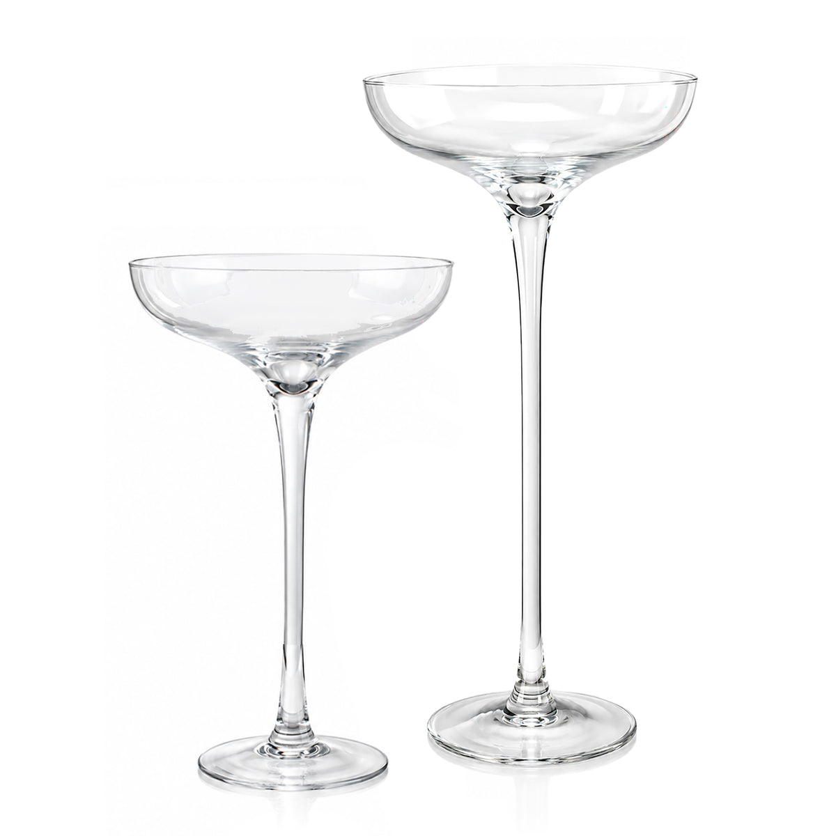 Giant Champagne Saucer Glass Vase