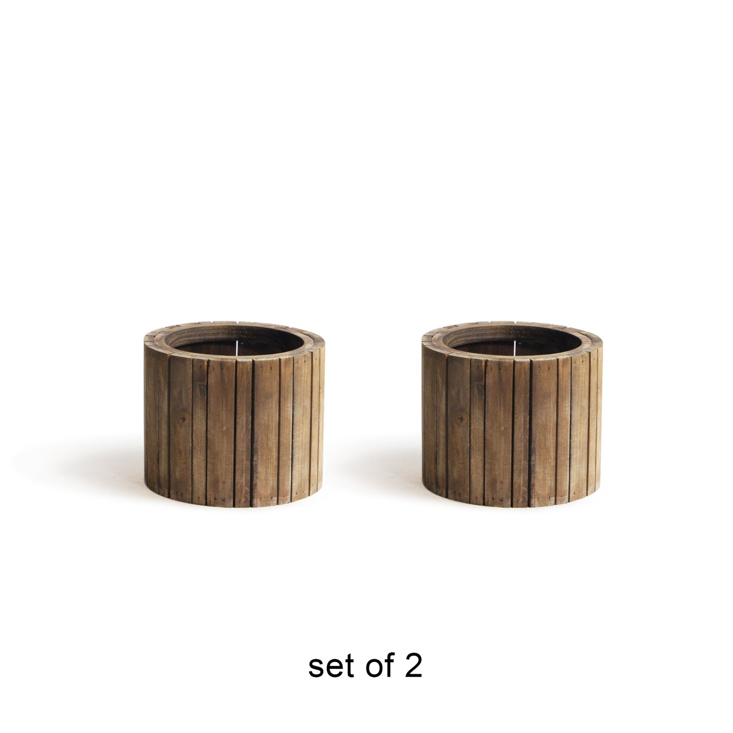 Vertical Slat Wood Box