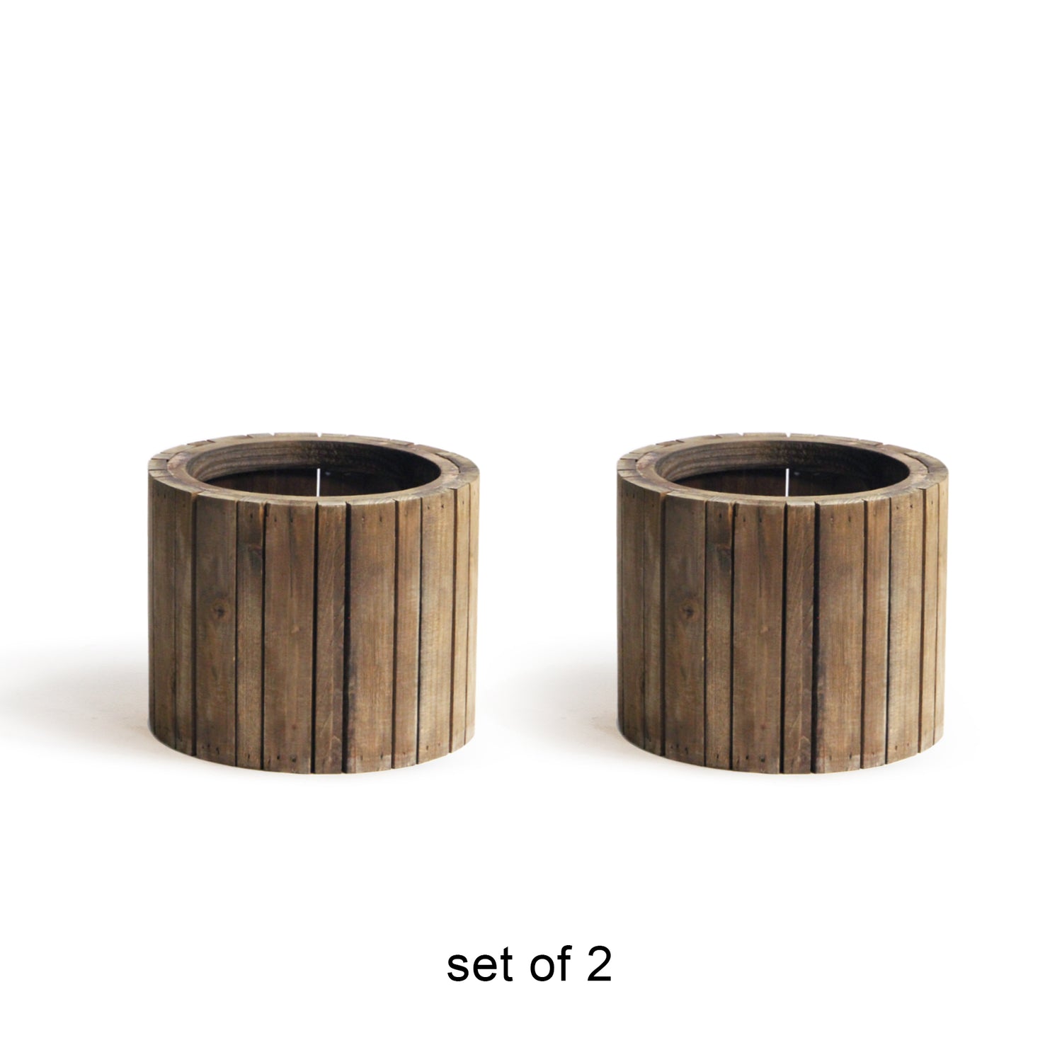 Vertical Slat Wood Box