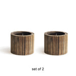 Vertical Slat Wood Box