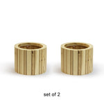 Vertical Slat Wood Box