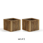 Vertical Slat Wood Box
