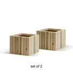 Vertical Slat Wood Box