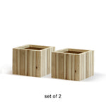 Vertical Slat Wood Box