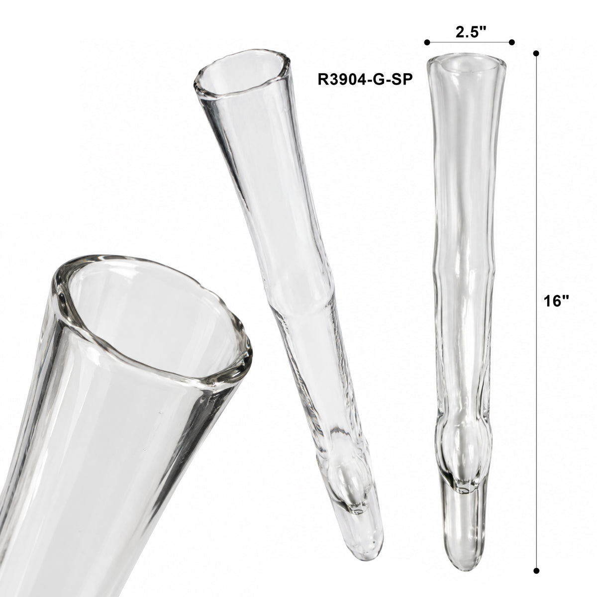 Glass Tube Bud Vase (set of 4)