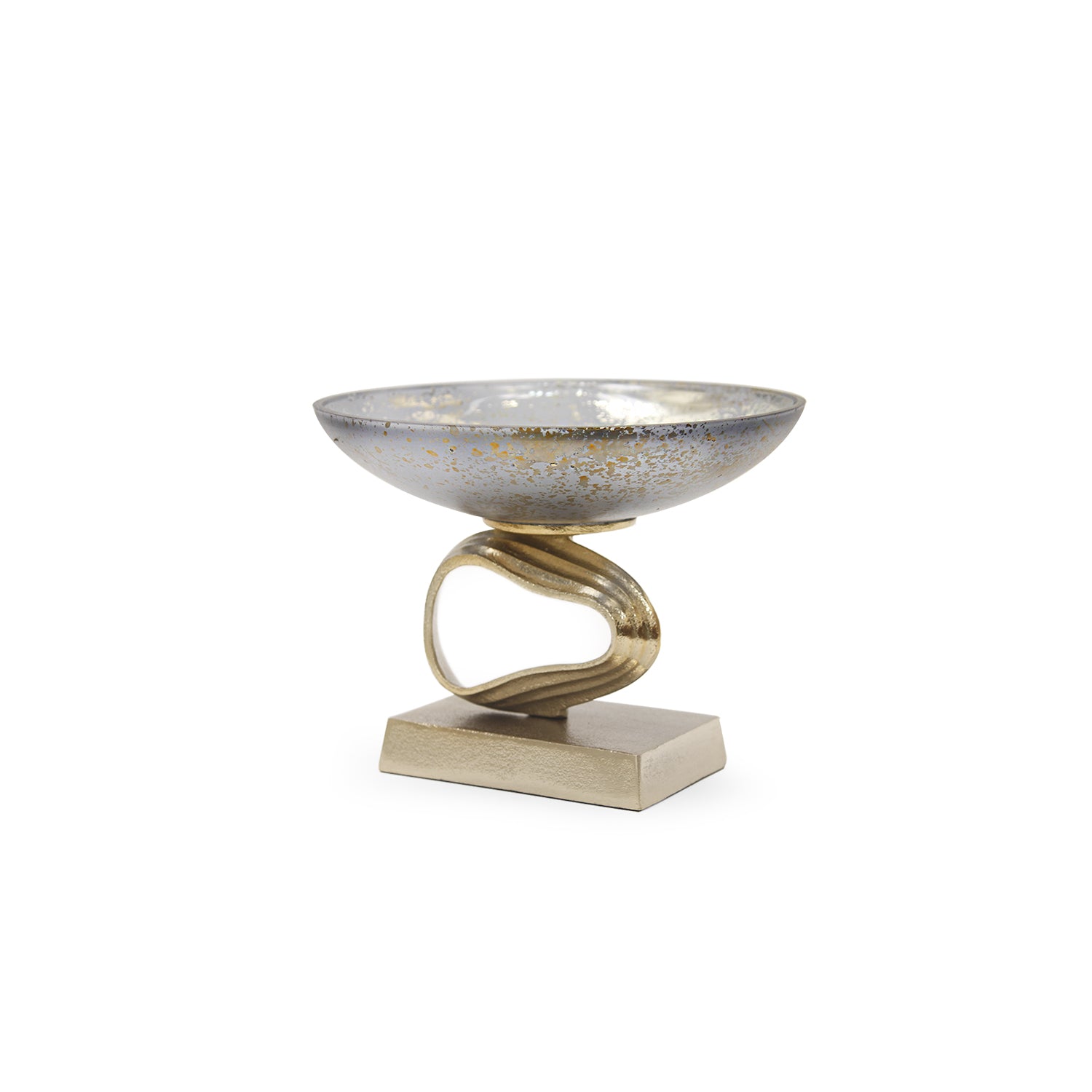 Cosmos Glass Aluminum Centerpiece Bowl | Galore Home: Luxury Home Decor, Elegant Home Furnishings, Stylish Home Accents & Contemporary Home Accessories