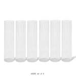 Pleated Glass Chimney (set of 6)