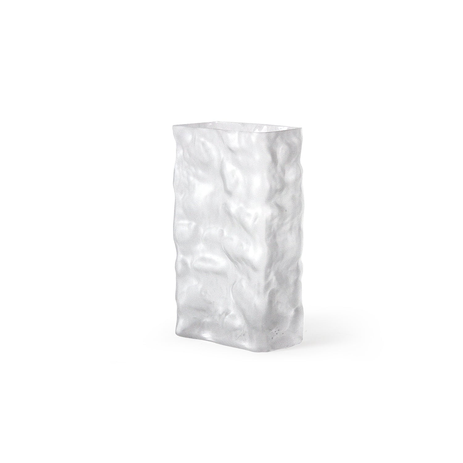 Glacial Rectangular Glass Vase Galore Home