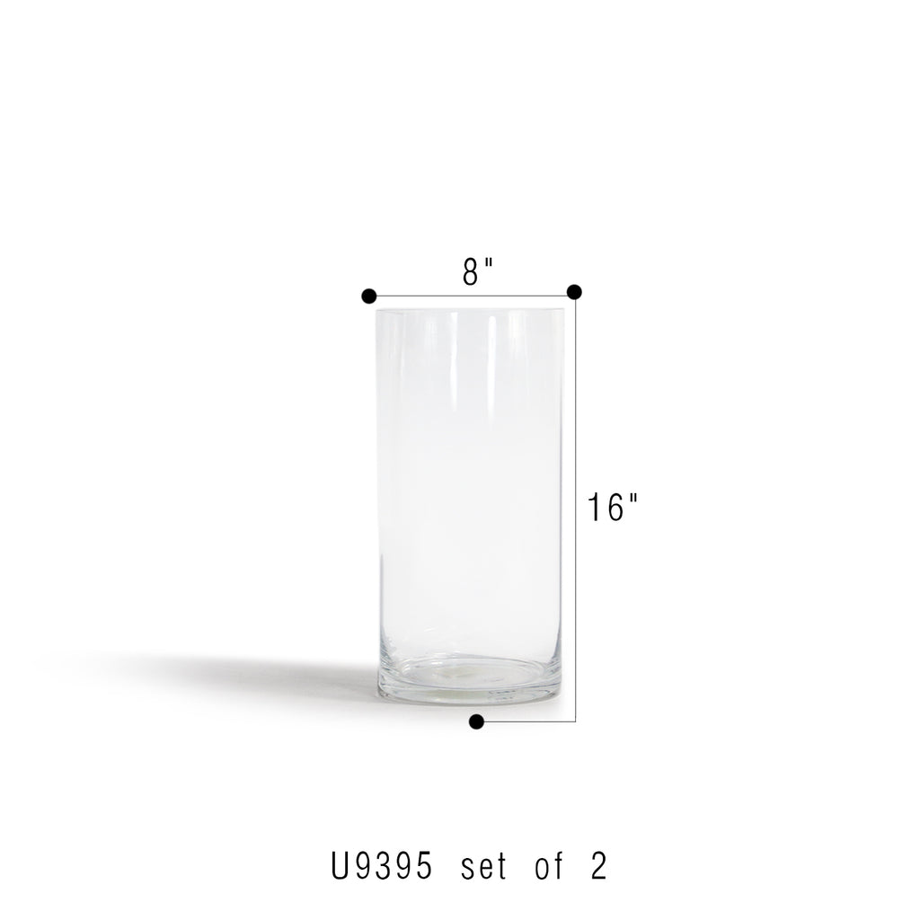 Premium Glass Cylinder (set of 2)