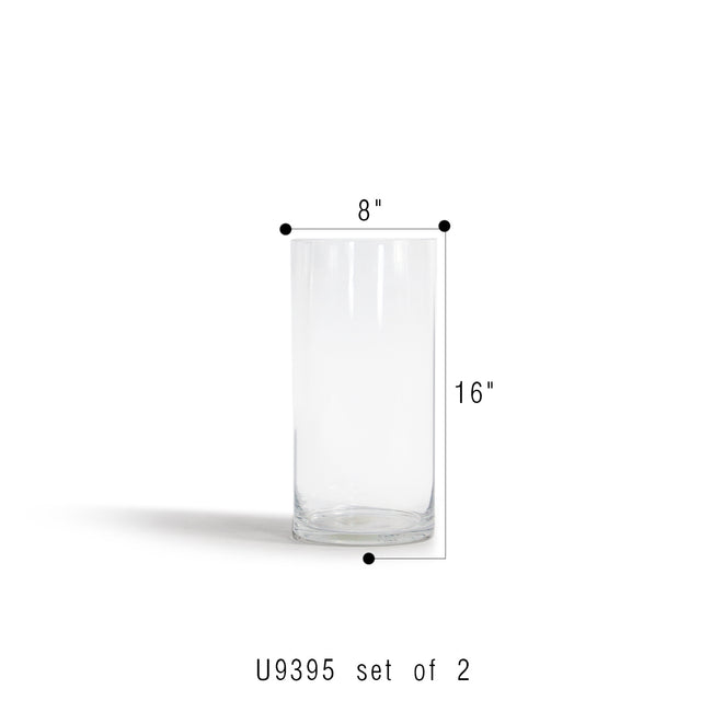 Premium Glass Cylinder (set of 2)