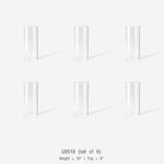 Glass Chimney Hurricane Candle Holder (set of 6)