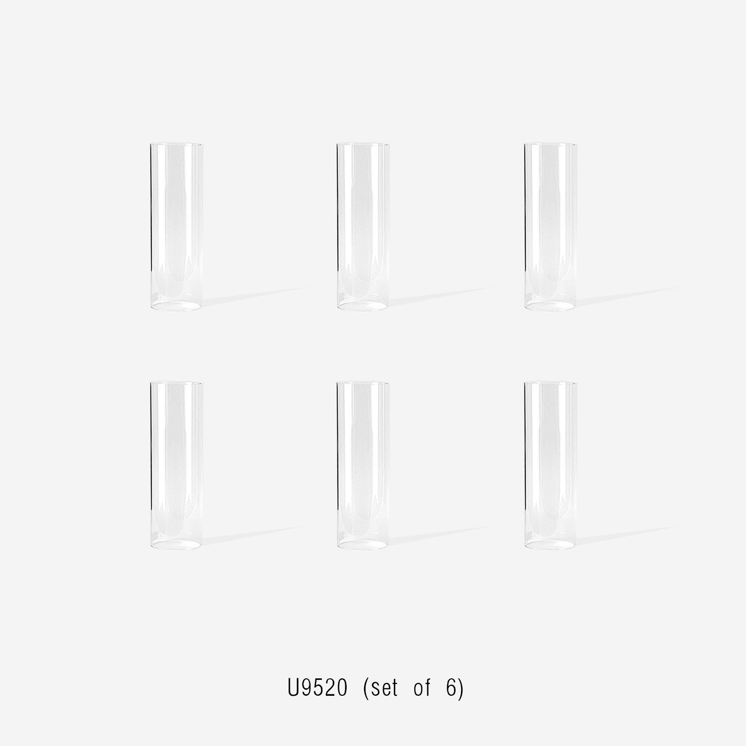 Glass Chimneys (set of 6)