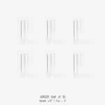 Glass Chimney Hurricane Candle Holder (set of 6)