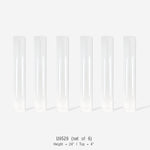 Glass Chimney Hurricane Candle Holder (set of 6)