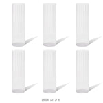 Pleated Glass Chimney (set of 6)