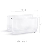 Oval Glass Vase (set of 2)