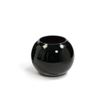 Black Glass Bubble Vase