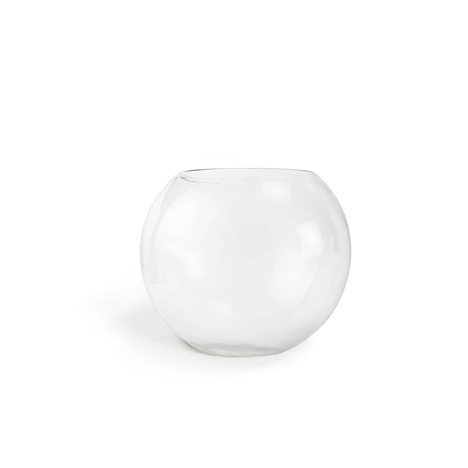 Black Glass Bubble Vase