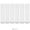 Pleated Glass Chimney Hurricane Candle Holder (set of 6)