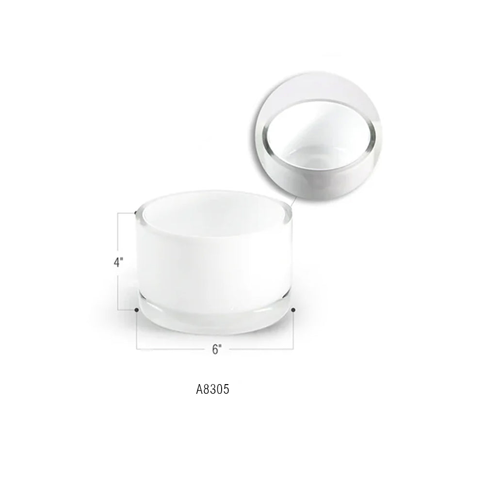 Premium Multi-Layered Glass Short Cylinder Vase