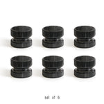 Glass Pillar Candle Holder (set of 6)