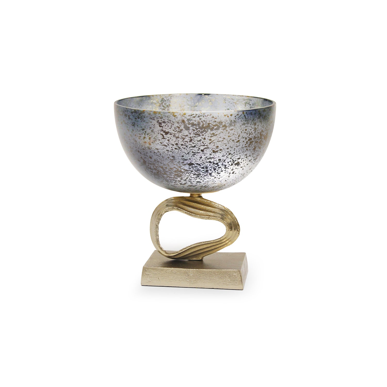 Cosmos Glass Aluminum Centerpiece Bowl | Galore Home: Luxury Home Decor, Elegant Home Furnishings, Stylish Home Accents & Contemporary Home Accessories