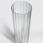 Pleated Glass Chimney Hurricane Candle Holder (set of 6)