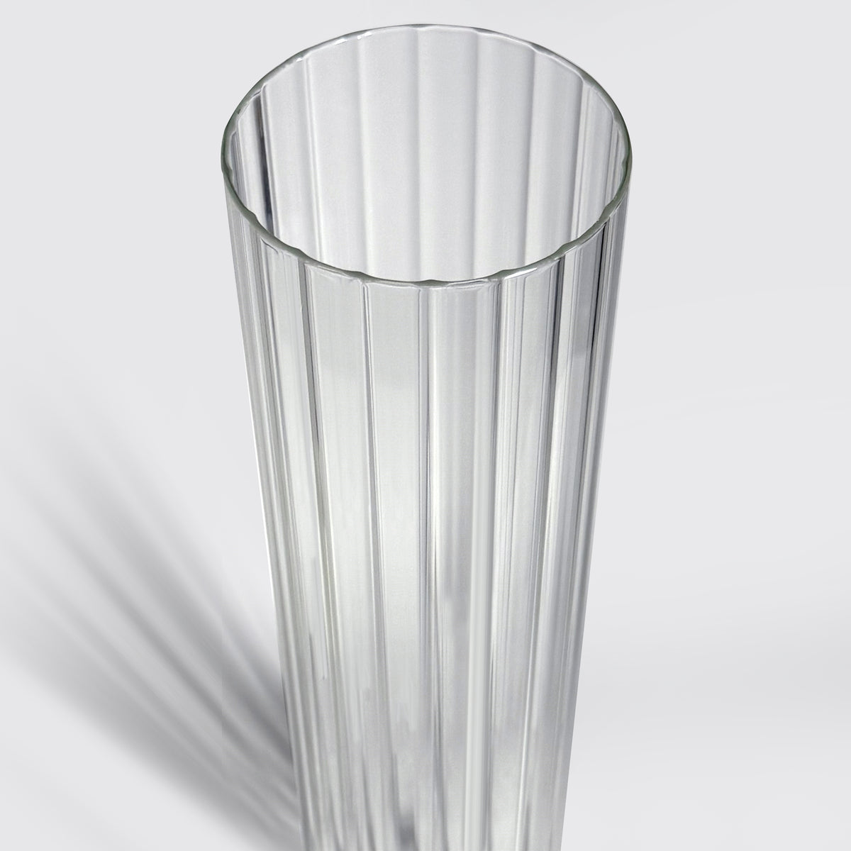 Pleated Glass Chimney Hurricane Candle Holder (set of 6)