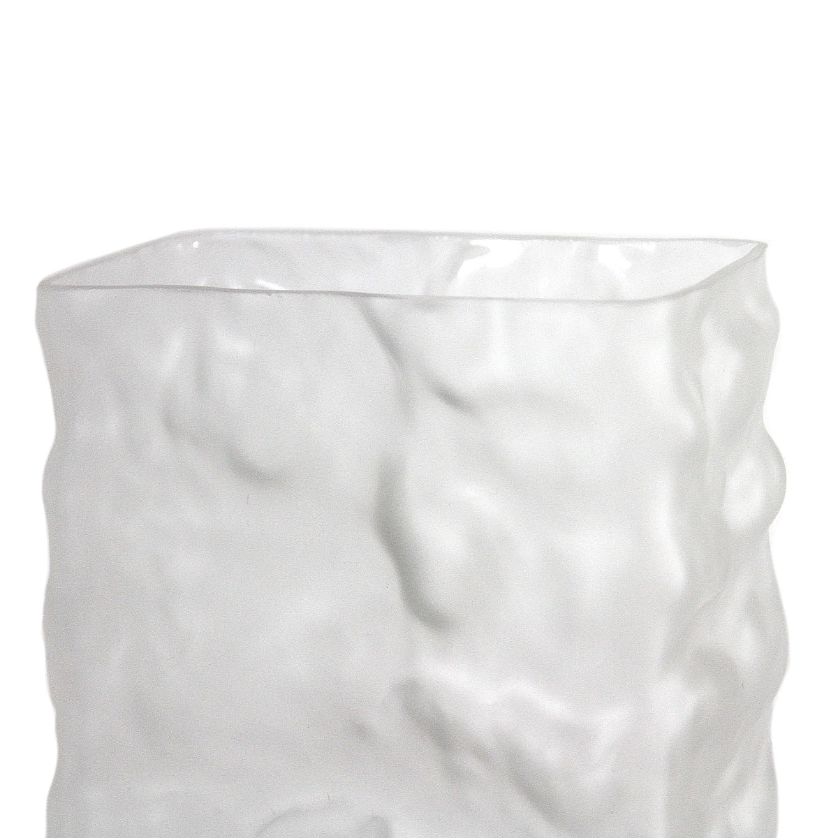 Glacial Rectangular Glass Vase | Galore Home: Luxury Home Decor, Elegant Home Furnishings, Stylish Home Accents & Contemporary Home Accessories