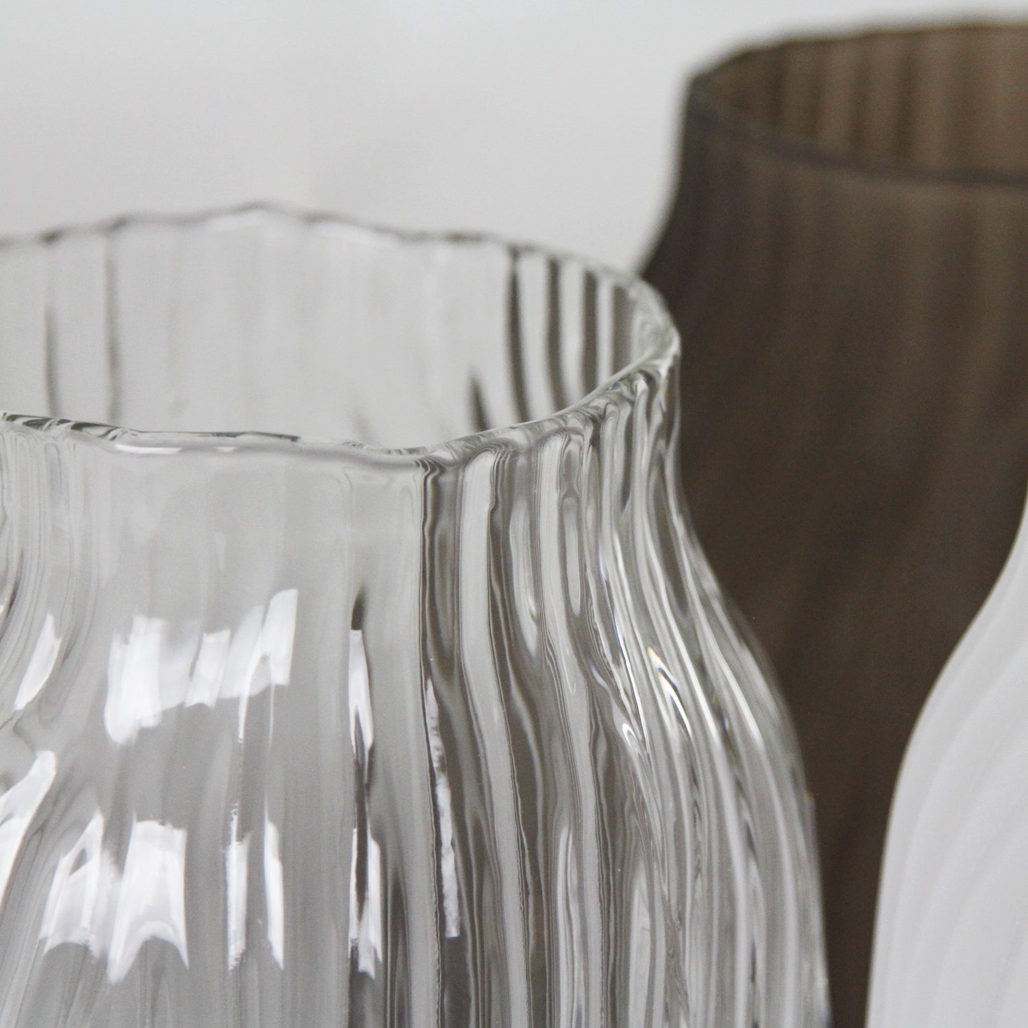 Grain Striped Glass Vase | Galore Home: Luxury Home Decor, Elegant Home Furnishings, Stylish Home Accents & Contemporary Home Accessories