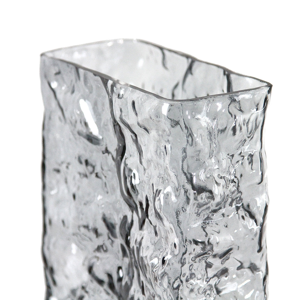 Glacial Rectangular Glass Vase | Galore Home: Luxury Home Decor, Elegant Home Furnishings, Stylish Home Accents & Contemporary Home Accessories